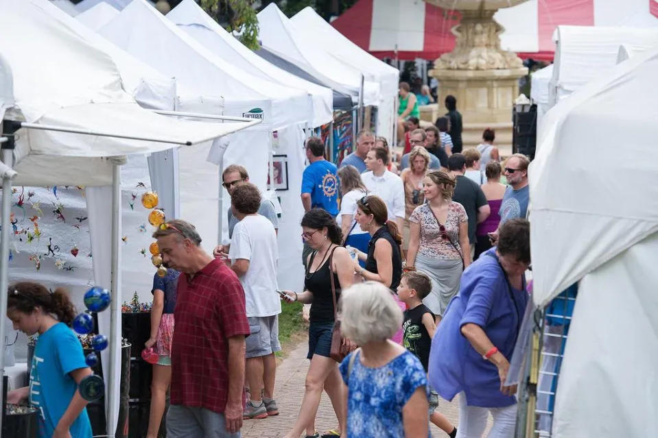 Each year the Brandywine Festival of the Arts draws thousands of revelers in Wilmington.