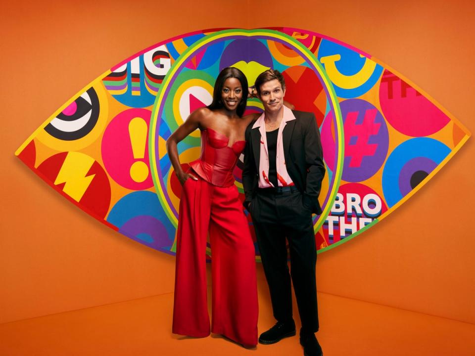 ‘Big Brother’ 2023 hosts AJ Odudu and Will Best (ITV)