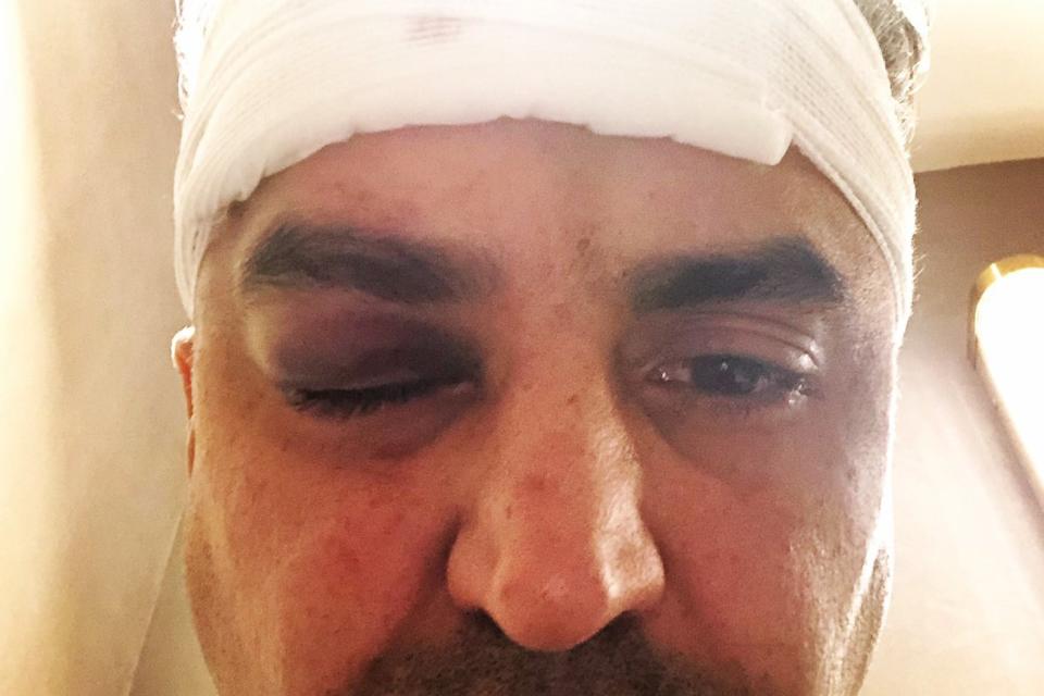 Mr Nawaz was targeted outside Soho theatre on Monday night (Maajid Nawaz/Twitter)