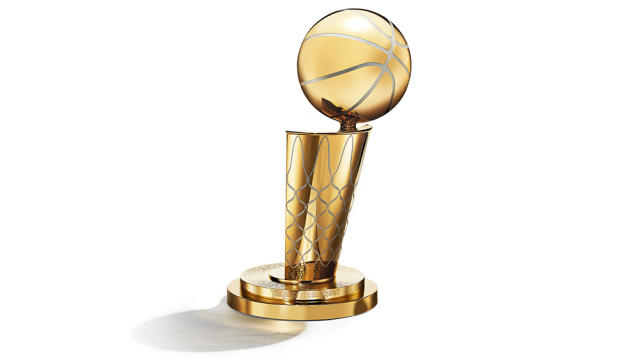 Graphic Designer Blends NBA Team Logos into Larry O'Brien Trophy