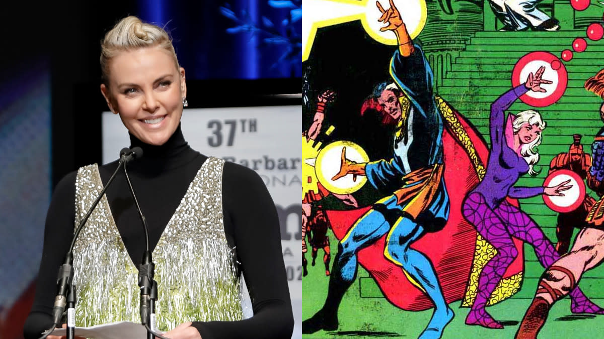 Charlize Theron shows up as Clea at the end of Doctor Strange in the Multiverse of Madness. (Getty/Marvel Comics)