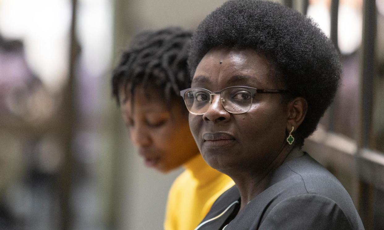 <span>Victoire Ingabire Umuhoza at the high court in Kigali in March. She said: ‘Anyone who dares or is perceived to challenge the Rwandan government can’t have fair justice in Rwanda.’</span><span>Photograph: Guillem Sartorio/AFP/Getty Images</span>