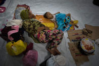 <p>Residents who survived the siege of ISIS-linked militatnts took shelter in a gymnasium of an adjacent town on May 30, 2017 in Baloi, Lanao del Norte, Philippines. (Jes Aznar/Getty Images) </p>