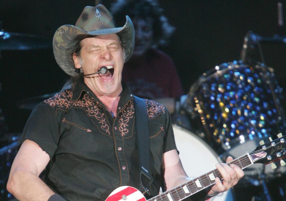 Ted Nugent bring his farewell Adios Mofo Tour to Michigan Lottery Amphitheatre on Aug. 11.