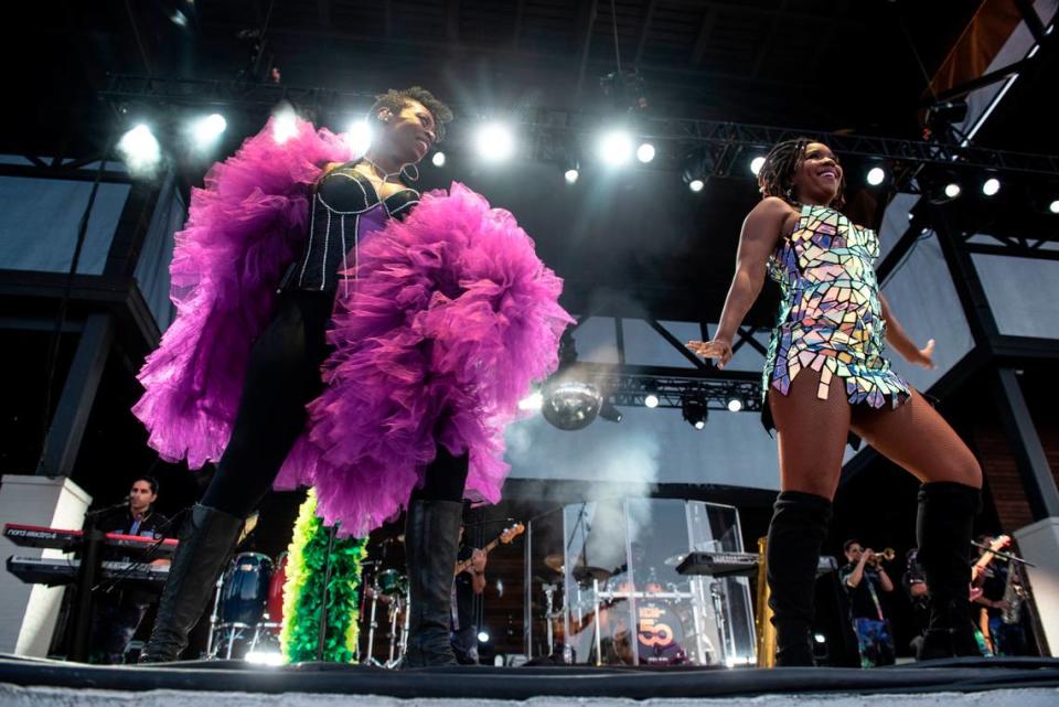 KC and The Sunshine Band performs at the inaugural show at The Sound Amphitheater in Gautier on Friday, April 12, 2024. Hannah Ruhoff/Sun Herald