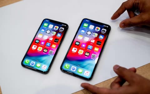 The iPhone XS and XS Max - Credit: AFP