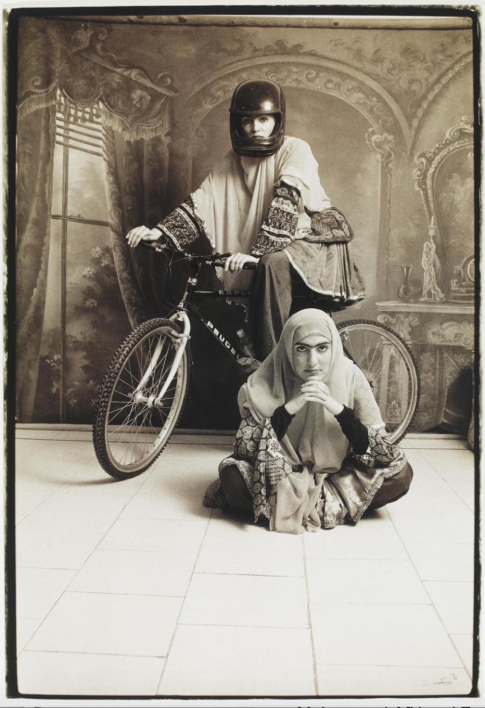 "Untitled #10" from the Qajar series, 1998. Chromogenic print, 90 x 60 cm.<span class="copyright">Shadi Ghadirian—Courtesy of the Mohammed Afkhami Foundation</span>