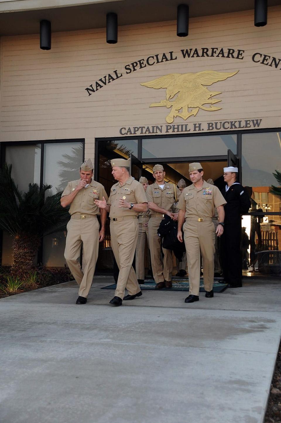 The Phil H. Bucklew Center for Naval Special Warfare was dedicated at the Navy's amphibious base in Coronado, Calif. in 1987. 