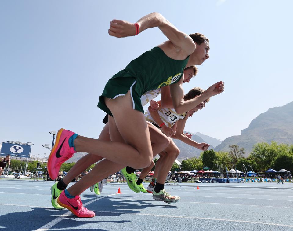 Action from the Utah high school track and field championships at BYU in Provo on Friday, May 19, 2023. | Jeffrey D. Allred, Deseret News