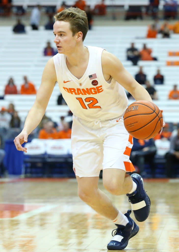 Paul played basketball Syracuse University from 2018 to 2020 (pictured). He then transferred to Fairmont State University, where he also played. Getty Images