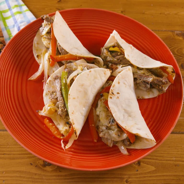 3) Philly Cheesesteak Sheet-Pan Fajitas