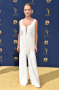 <p>Monroe turned heads in a Stella McCartney jumpsuit with fringe details. (Photo: Getty Images) </p>