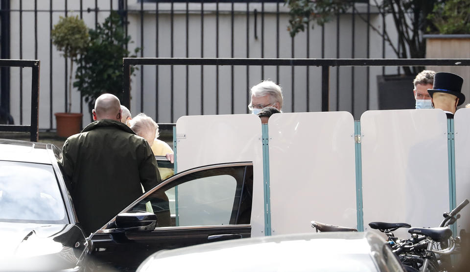 Prince Philip leaving hospital in London