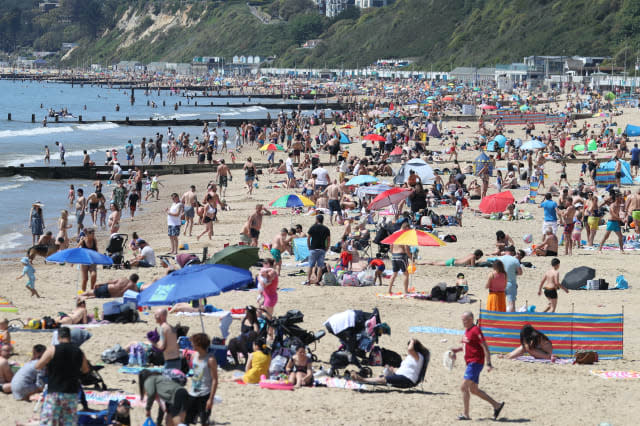 In Pictures: Basking on the beach in bank holiday sunshine