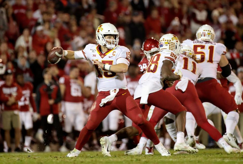 Iowa State QB Brock Purdy faced Oklahoma's Jalen Hurts in an epic 2019 game.