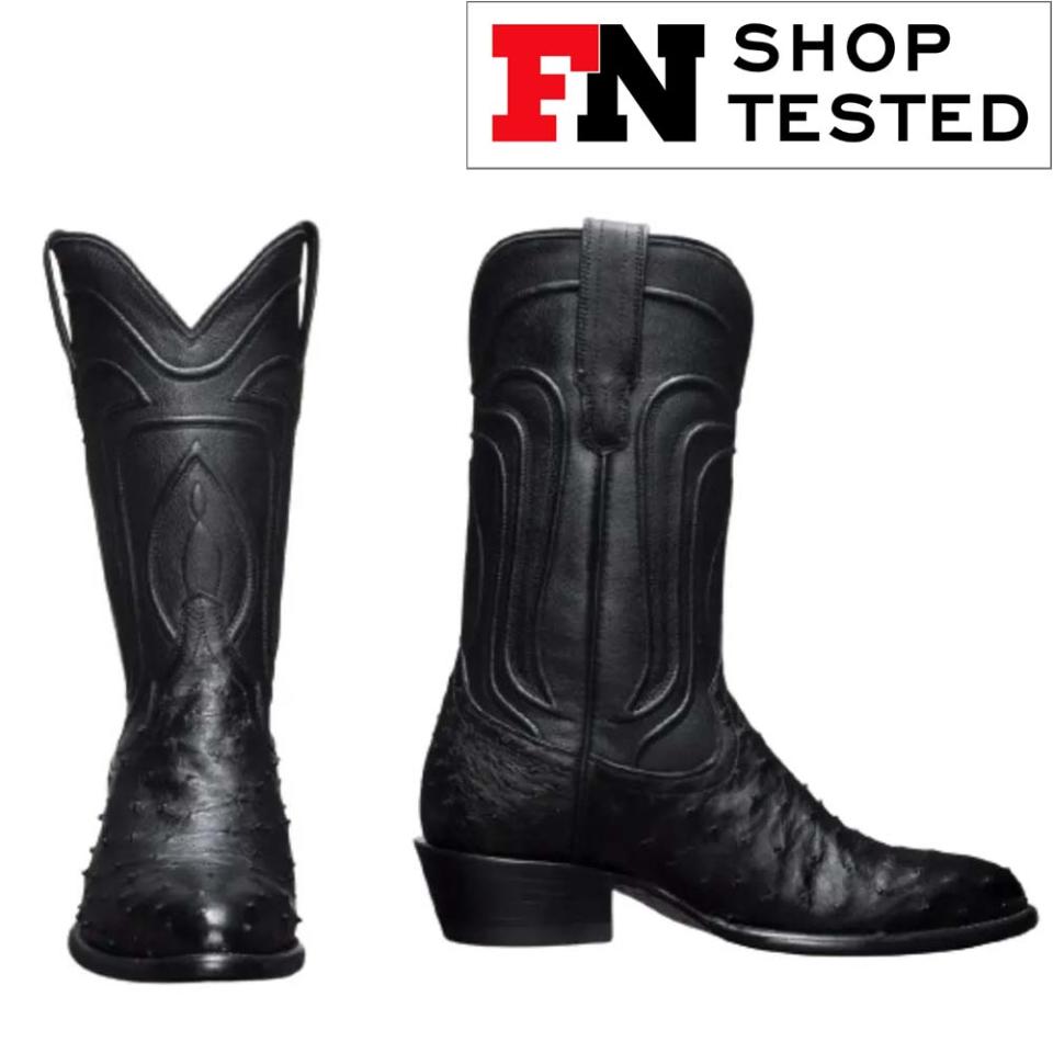 black cowboy boots with pull tabs