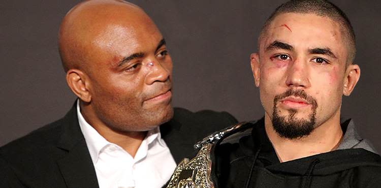 Anderson Silva and Robert Whittaker