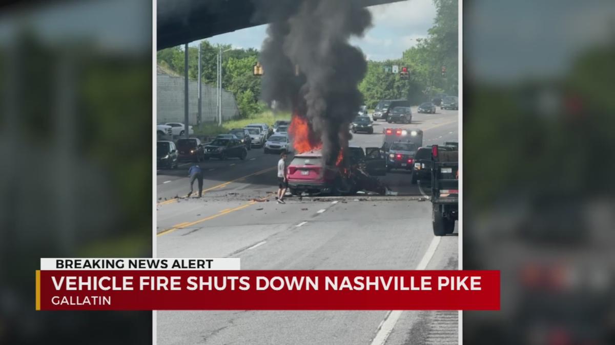 Fiery Crash Closes Nashville Pike In Gallatin 1202