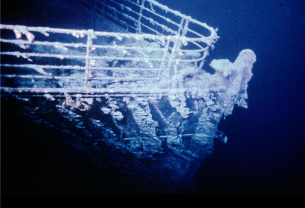 Wreck of the Titanic. (Nauticus via AP, file)