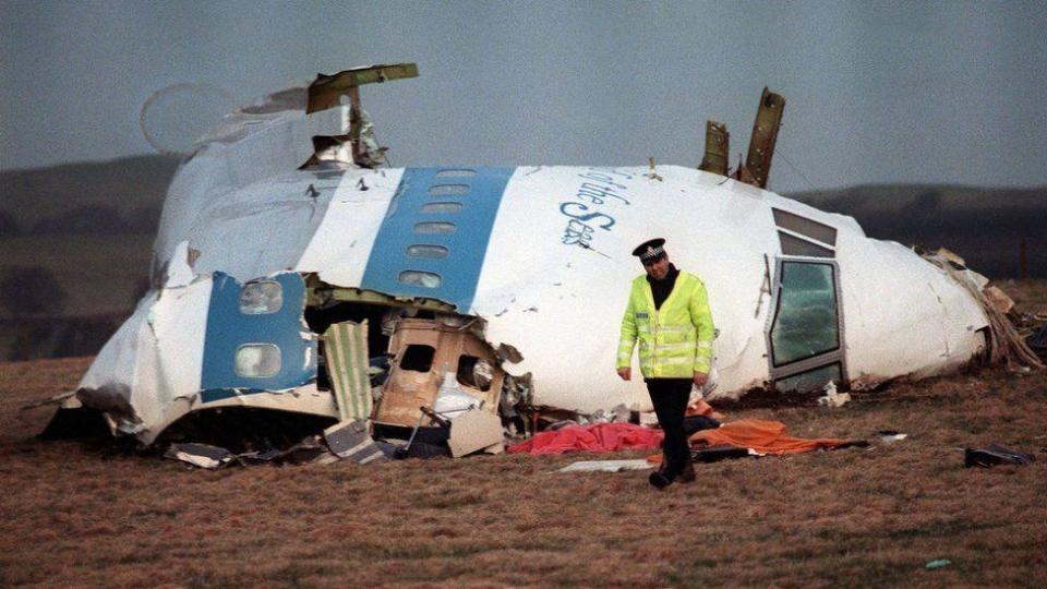 Wreckage of Pan Am Flight 103