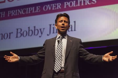 Louisiana Governor Bobby Jindal speaks at the Family Leadership Summit in Ames, Iowa August 9, 2014. REUTERS/Brian Frank