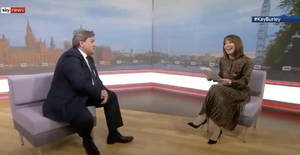 Kay Burley makes a joke about Tory MP’s fitness (Sky News)