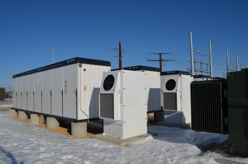 An Alliant Energy battery storage system in Portage, WI.
