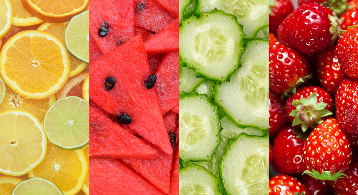 Stock up on these high-water fruits and vegetables now to stay hydrated [Photos: Getty]