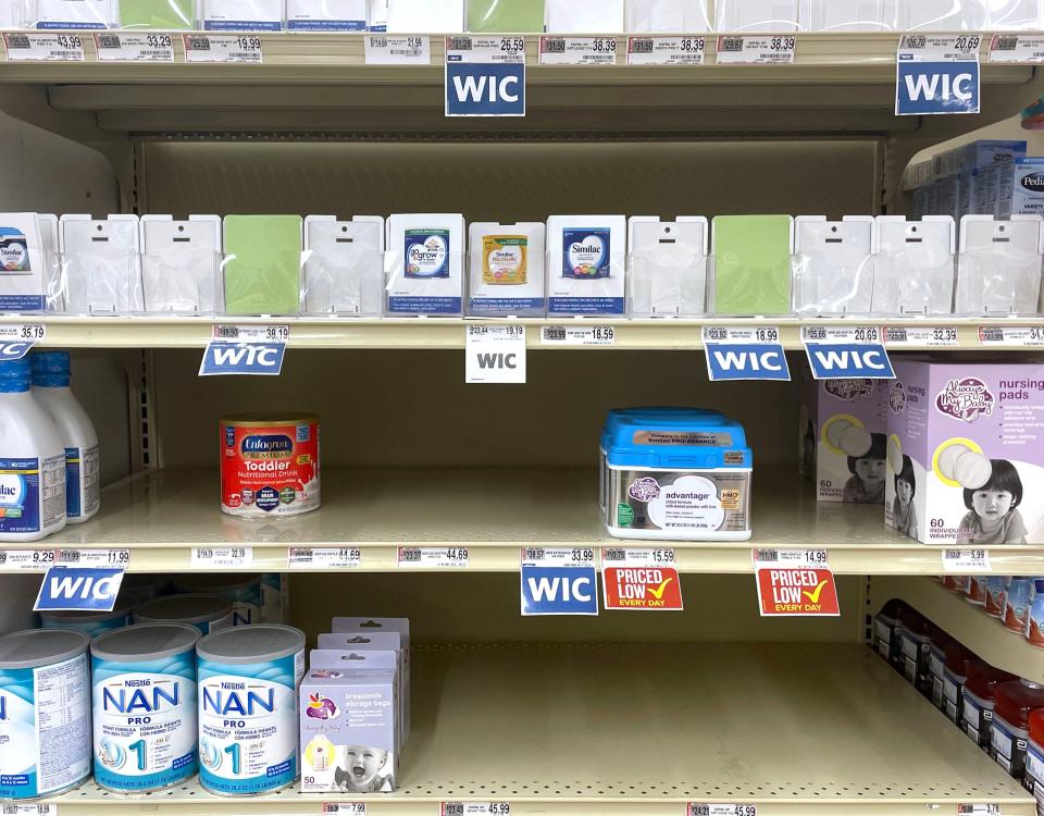 The supply of baby formula is limited at the Food Lion on 1929 Oleander Dr. in Wilmington, N.C., Wednesday May 18, 2022. There is currently a nationwide shortage of formula.