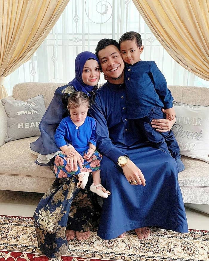 Syamsul has two children with Puteri Sarah