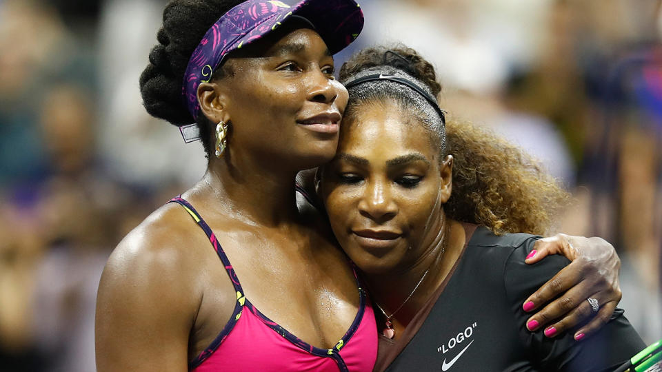 Venus and Serena Williams, pictured here at the US Open in 2018.