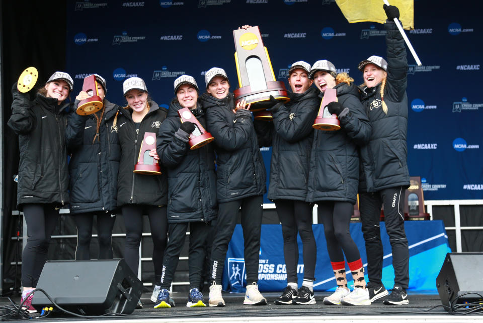 Best sport: women’s cross country (national champion). Trajectory: down. The Buffaloes dropped 13 places year-over-year, despite winning the school’s first national title since 2015. Colorado is good at the altitude sports — skiing and distance running — with an up-and-coming women’s lacrosse program. Beyond that, not much happening.