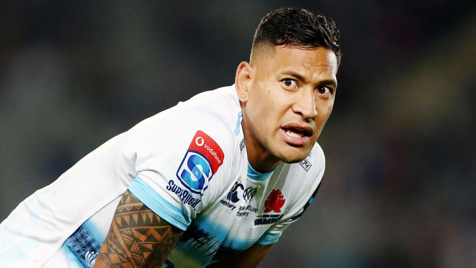 Israel Folau played his last game for the Waratahs in April. Pic: Getty