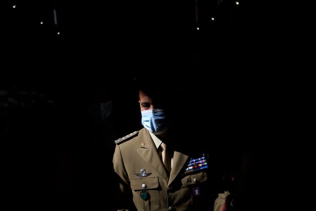 ROME, ITALY - JULY 06: Extraordinary commissioner for the Covid-19 emergency and Italian Army General Paolo Francesco Figliuolo takes part in the inauguration day of the Vaccination Hub 