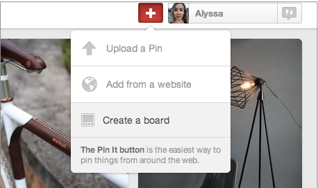 Pinterest Create a Board command