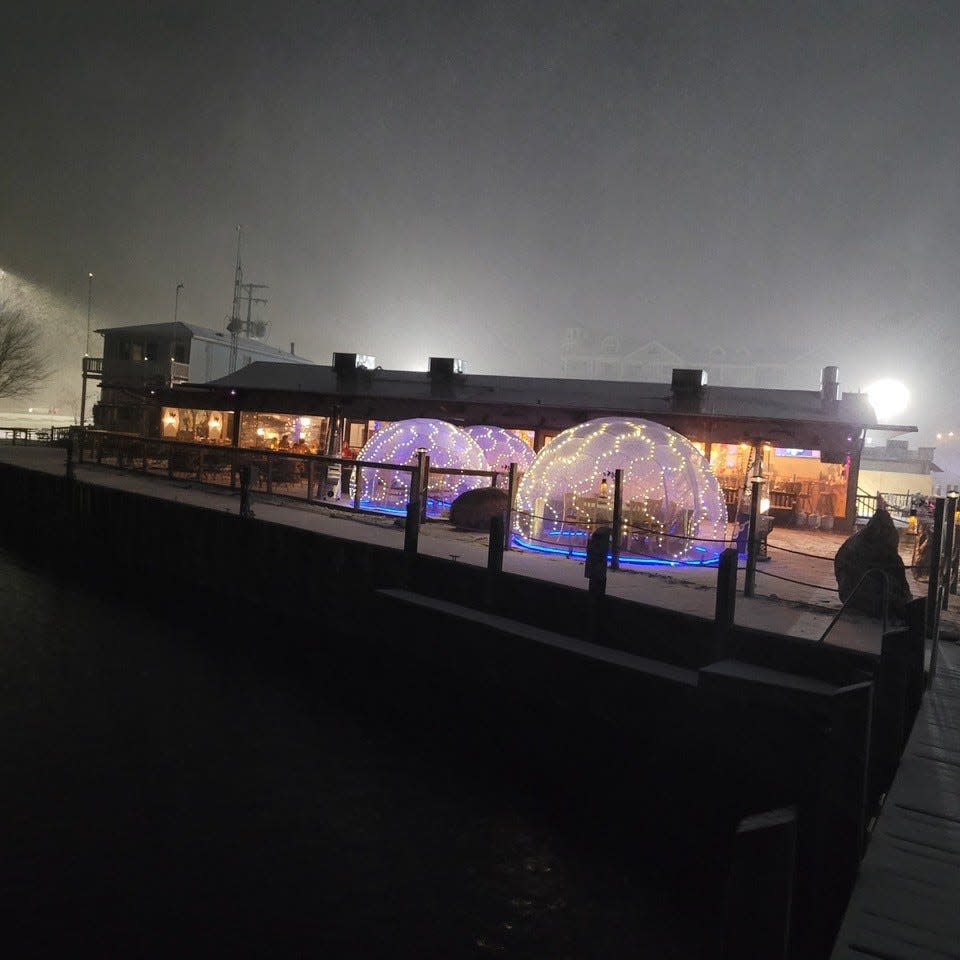 The Windjammer Bar and Grill  in Lexington recently added four igloos on its patio for outdoor winter dining.