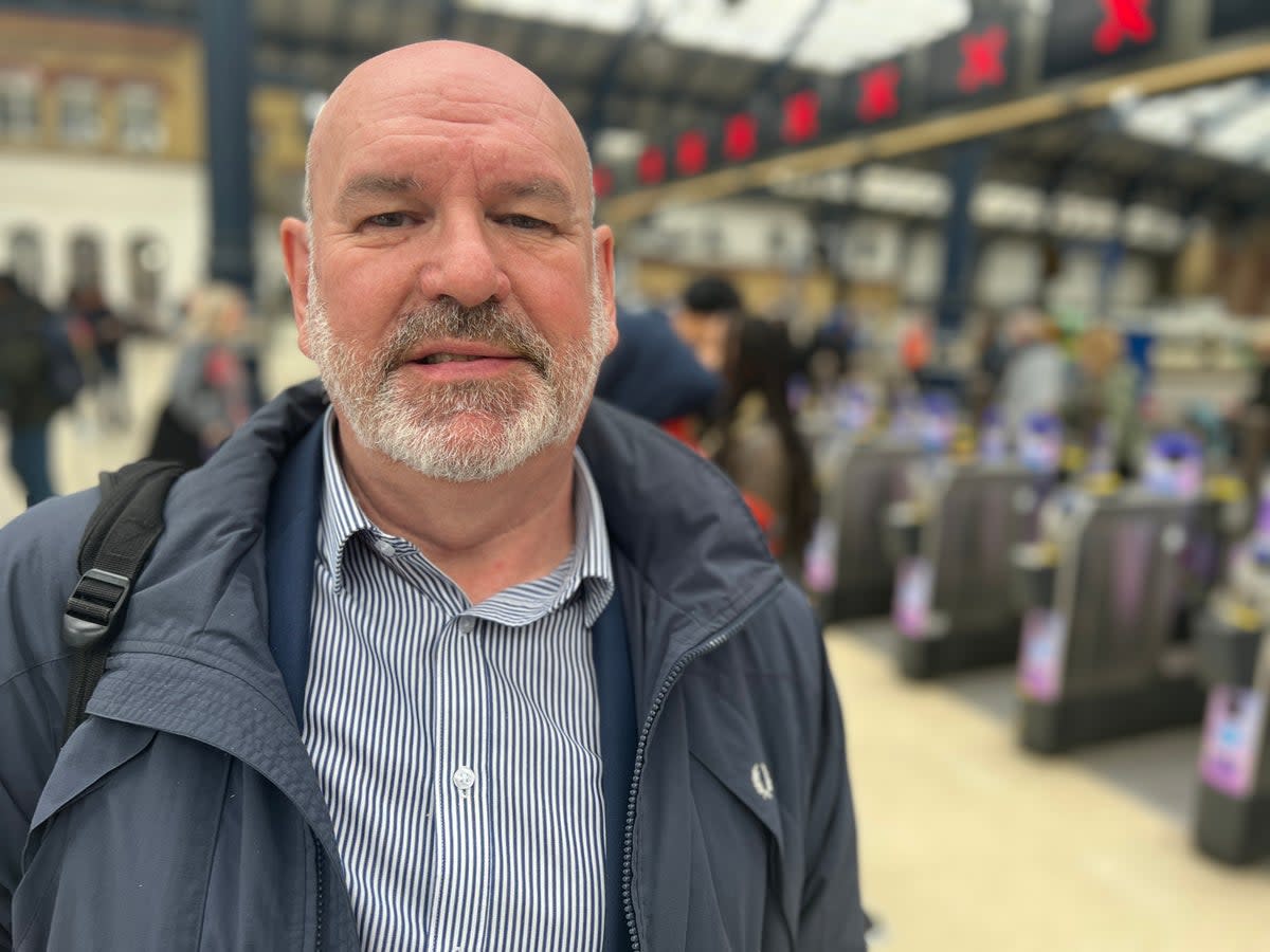 Driving force: Mick Whelan, general secretary of Aslef, at Brighton station (Simon Calder )