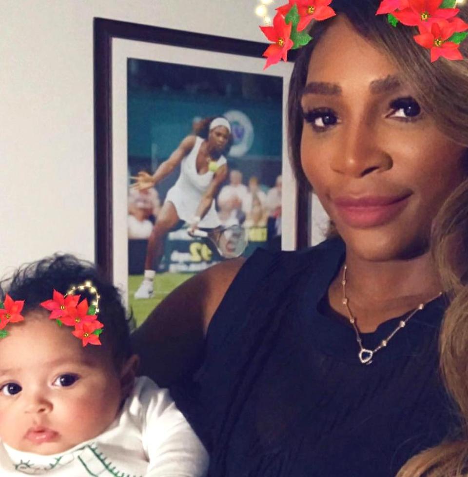 Alexis Olympia and Serena Williams