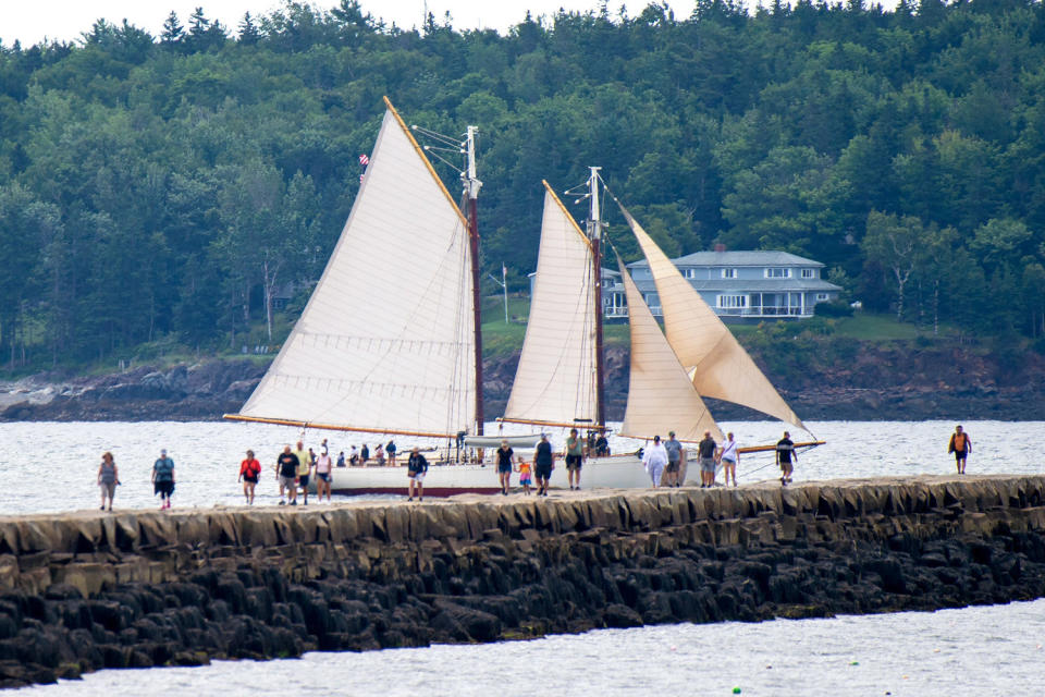 rockland maine vacationland schooner tourists (Michael G. Seamans for NBC News)