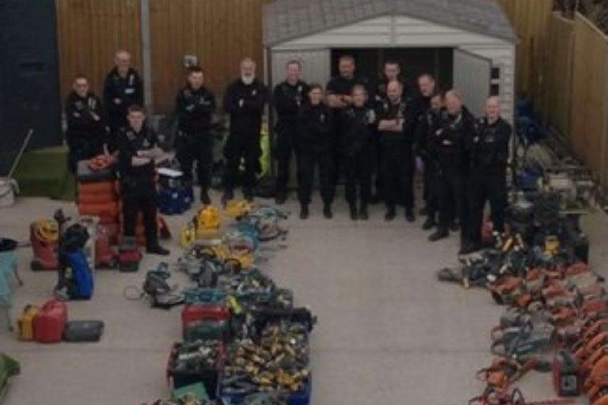 Officers posing with their find <i>(Image: Kent Police)</i>