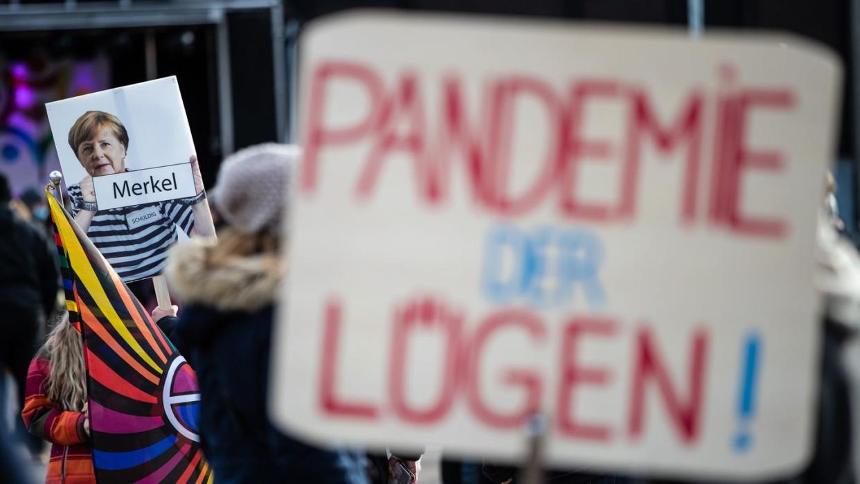 «Querdenker»-Demonstration Ende November in Baden-Württemberg.