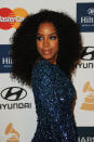 BEVERLY HILLS, CA - FEBRUARY 11: Singer Kelly Rowland arrives at Clive Davis and the Recording Academy's 2012 Pre-GRAMMY Gala and Salute to Industry Icons Honoring Richard Branson held at The Beverly Hilton Hotel on February 11, 2012 in Beverly Hills, California. (Photo by Kevin Winter/Getty Images)