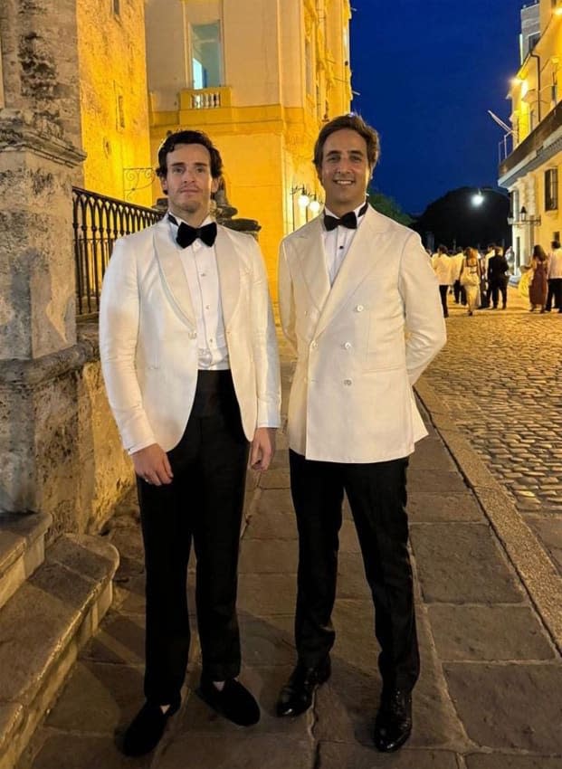 Íñigo Onieva en la boda de Víctor Moro y Alexandra Lacorne