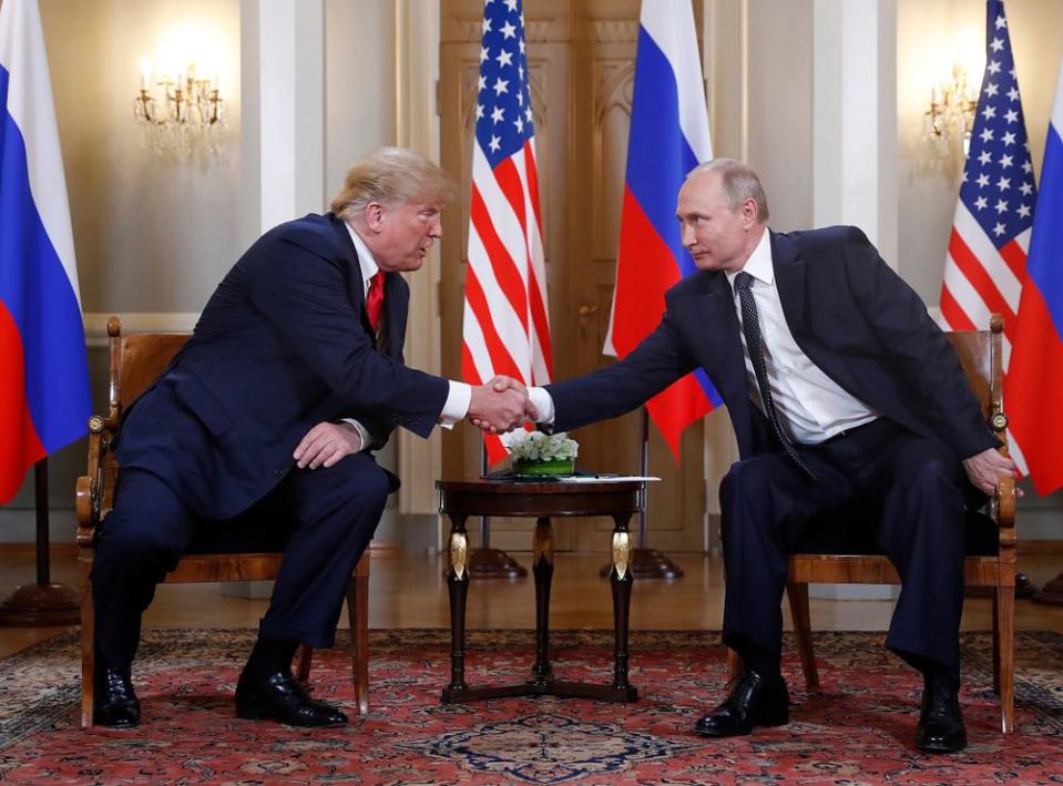 Donald Trump (left) and Vladimir Putin