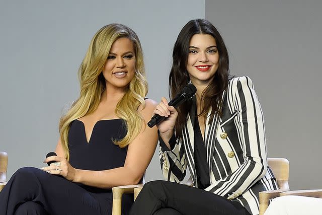 <p>Jamie McCarthy/WireImage</p> Khloé Kardashian (left) and Kendall Jenner (right)