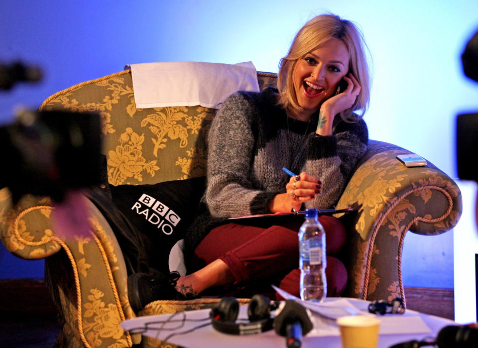 BBC Radio 1 Presenter Fearne Cotton presents her show from the Blue Bar at the University of East Anglia (UEA) in Norwich as part of Radio 1's Student Tour with special guest performance from Coldplay.   (Photo by Chris Radburn/PA Images via Getty Images)