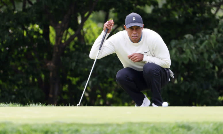 Tiger Woods at the U.S. Open at Winged Foot.