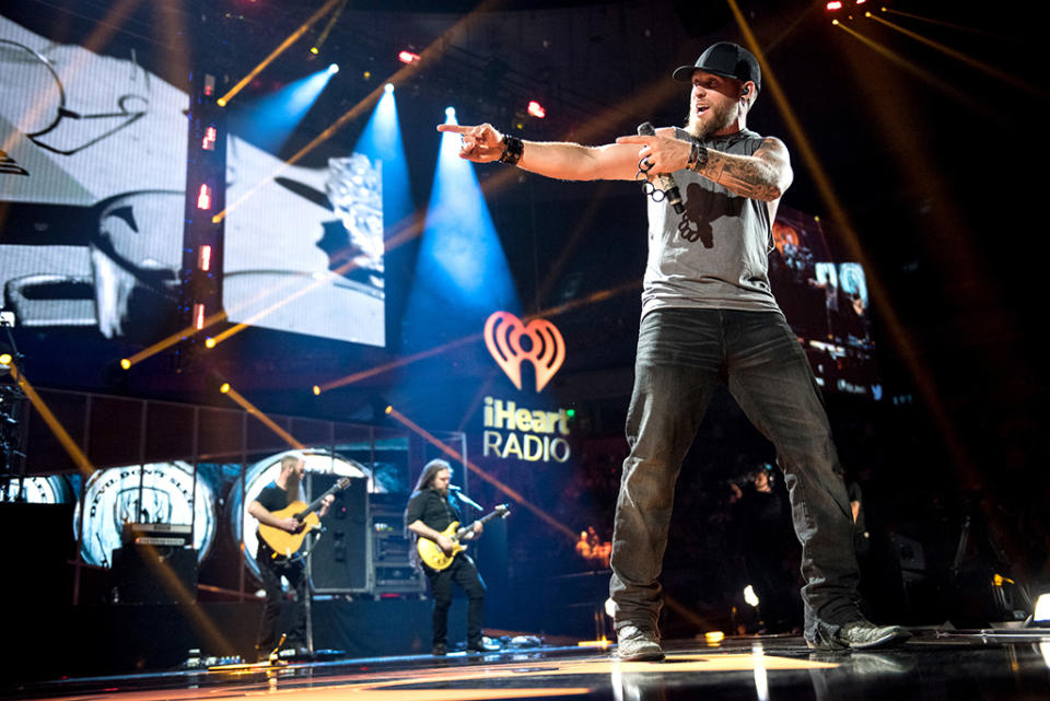 <p>Brantley Gilbert performs at the 2017 iHeartCountry Festival, A Music Experience by AT&T at The Frank Erwin Center on May 6, 2017 in Austin, Texas. (Photo: Todd Owyoung) </p>