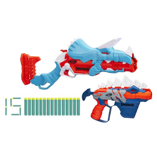 Nerf Elite 2.0 Double Punch Motorized Kids Toy Blaster for Boys and Girls  with 50 Darts