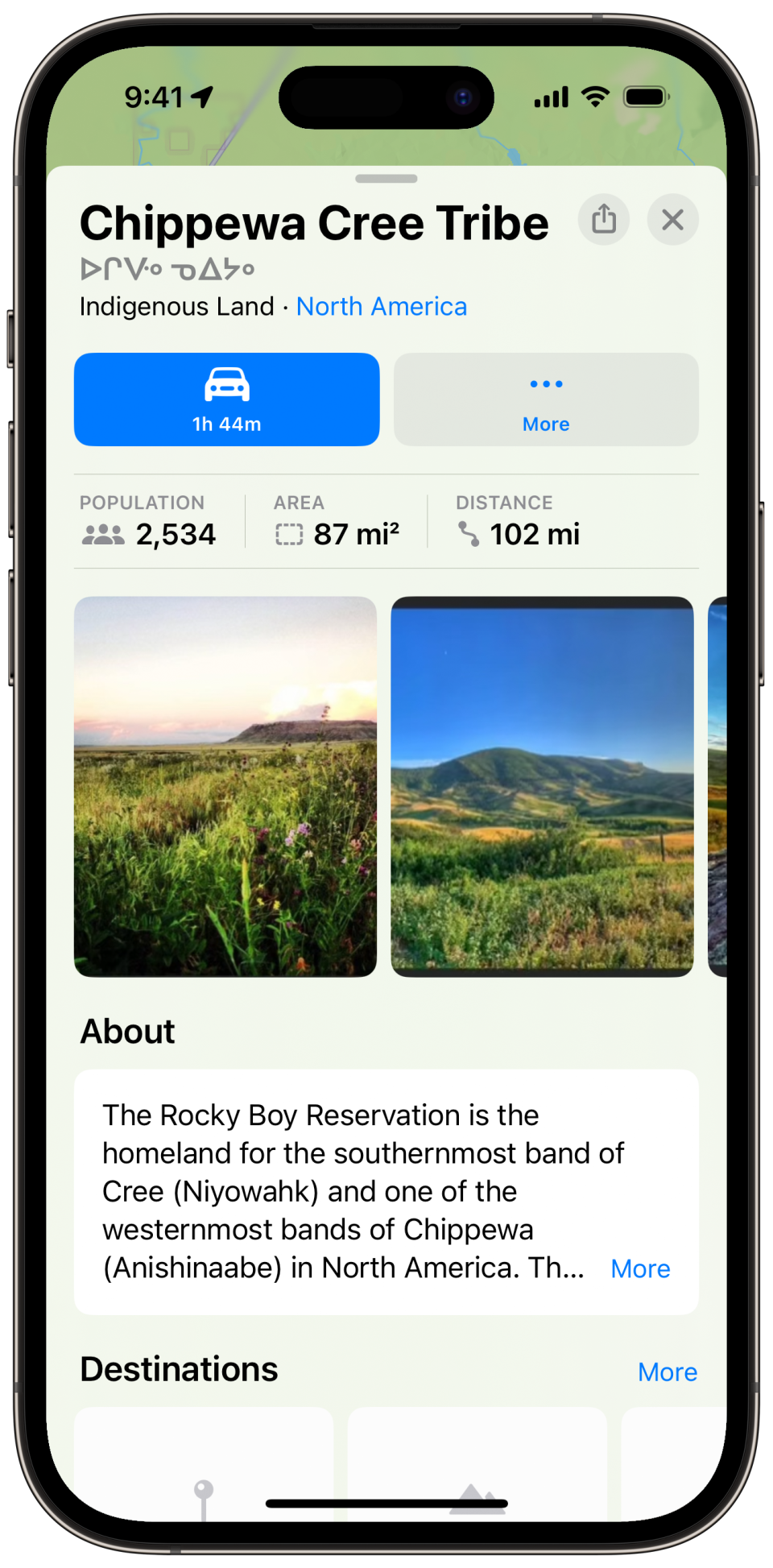Apple Maps now shows information about tribal lands